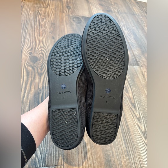 ROTHYS ROTHY’S KNIT BALLET FLAT BLACK ROUND TOE SIZE 11 - Picture 8 of 8